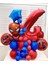 Örümcekadam Karşılama Seti Spiderman Kırmızı Rakam Folyo Balon 1
