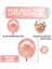 Rose Gold Rakam Pullu Şeffaf Balon Gül Kurusu Tonları Balon Buketi 2