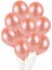 Rose Gold Rakam Pullu Şeffaf Balon Gül Kurusu Tonları Balon Buketi 3