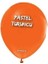 Makaron Somon Balon Krom Gold Balon Pastel Turuncu Balon Zinciri Seti 4