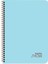 Pastel Show Spiralli Mavi Plastik Kapak 72 Yaprak A5 Çizgili Defter 1