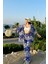 Mavi Renk Moda Desenli Ikili Kimono Takım ( Rahat Kalıp ) 3