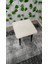 Metal Ayak Teddy Kumaş Dekoratif Çok Amaçlı Peluş Puf Tabure Bench Koltuk Sandalye 4