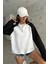 Sun Victoria Dik Yaka Oversize 3 Iplik Şardonlu Sweatshirt 3