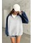 Sun Victoria Dik Yaka Oversize 3 Iplik Şardonlu Sweatshirt 1