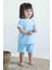 Havlu Kısa Kollu Şort Bebek Takımı Mavi 1