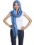 Mavi Polyester - Cotton Eşarp Şal 1