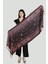 Siyah Pembe Pashmina Şal 3