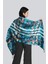 Antrasit Turkuaz Pashmina Şal 1