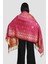 Bordo Gold Rengi Desenli Pasşmina Şal 4