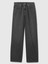 Kadın Siyah Wide Leg Jean Pantolon 2