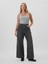 Kadın Siyah Wide Leg Jean Pantolon 4