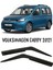 Volkswagen Caddy Cam Rüzgarlığı 2li 1