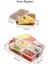 5 Bölmeli Kapaklı Şeffaf Saklama Kabı Seti 5