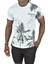 Kendinden Desenli Summer Yazılı Dijital Palmiye Baskılı T-Shirt 2403220 1