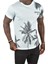 Kendinden Desenli Summer Yazılı Dijital Palmiye Baskılı T-Shirt 2403220 4