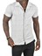 Kabartma Desenli Slim Fit Likralı Kısa Kollu Penye Gömlek 2403222 4