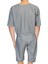 Özel Tasarım Kısa Kol Gri Renk Hasta Tulumu 2