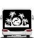 Palmiye Deniz Kumsal Yunus 4x4 Offroad Karavan Araba Oto Sticker 00133 1