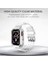 Apple Watch 4-5-6-7-8-9 Se Uyumlu 38MM 40MM 41MM Kordon Kasa Korumalı Şeffaf Kordon 3