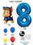 Mavi Rakam Balonlu Paw Patrol Karakterleri Balon Karşılama Seti Pençe Çetesi 2