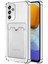 Samsung Galaxy M23 Kılıf Kamera Korumalı Kartlıklı Setra Şeffaf Silikon 1
