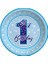 1 Yaş Doğum Günü Mavi Baskılı Tabak 8 Adet 23cm 1