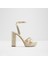 Maelıs Sandalet Yüksek Topuklu Sandalet Gold 1