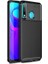 Huawei P30 Lite Kılıf Negro Karbon Desen Silikon + Ekran Koruyucu 1