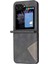 Samsung Galaxy Z Flip5 Için Eşkenar Dörtgen Dokulu Pc + Pu Kılıf (Yurt Dışından) 2