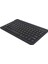 Npo Ssa MID8017TB 8" Uyumlu Kablosuz Bluetooth Şarj Edilebilir Yuvarlak Tuşlu Klavye - Siyah 2