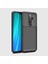Xiaomi Redmi Note 8 Pro Kılıf Negro Karbon Desen Silikon + Ekran Koruyucu 1