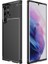 Samsung Galaxy S22 Ultra Kılıf Negro Karbon Desen Silikon + Ekran Koruyucu 1