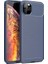 Apple iPhone 11 Pro Max Kılıf Negro Karbon Desen Silikon + Ekran Koruyucu 1