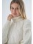 Kadın Kemik Oversize Balıkçı Yaka Selanik Saç Örgülü Yünlü Özel Iplik Triko Örme Kazak TRIST-6159 5