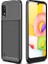 Samsung Galaxy A01 Kılıf Negro Karbon Desen Silikon + Ekran Koruyucu 1