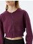 Crop Oversize Sweatshirt Fermuarlı Cep Detaylı 5