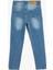 Kot Pantolon Ayarlanabilir Lastikli Pamuklu - Slim Jean 4