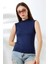 Kadın Kolsuz Body 21757 Lacivert 2