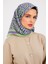 Soft Eşarp Shiny Seri - Yeşil Mor 1