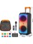 Büyük Boy Speaker Party Boy 60 cm Kablosuz Karaooke Mikrofon Bluetooth Hoparlör Rgb Işıklı 4