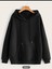 Siyah Basic Kapüşonlu Sweatshirt 4xl-5xl 1
