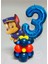 Mavi Rakam Balonlu Paw Patrol Karakterleri Balon Karşılama Seti Pençe Çetesi 1