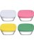 4'lü Pudding Saklama Kabı Renkli Cam Kapaklı Çok Amaçlı Kullanım İçin Pratik Çözüm 2