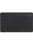 Alcatel 1t 7 2020 7" Uyumlu Kablosuz Bluetooth Şarj Edilebilir Yuvarlak Tuşlu Klavye - Siyah 1