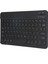 Alcatel 1t 7 2020 7" Uyumlu Kablosuz Bluetooth Şarj Edilebilir Yuvarlak Tuşlu Klavye - Siyah 5