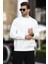 Ekru Bisiklet Yaka Şardonlu Erkek Sweatshirt 7047 1