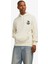 Jorsalon Erkek Beyaz Sweatshirt 12263640-ANTIQUEWHITE 1