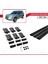 Land Rover Freelander 2007-2014 Arası ile Uyumlu Fly Model Ara Atkı Tavan Barı Siyah 3 Adet Bar 5