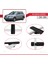 Mitsubishi Airtrek 2001-2008 Arası ile Uyumlu Basıc Model Universal Ara Atkı Tavan Barı Siyah 3 Adet 4